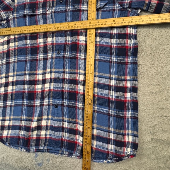 NWT Vineyard Vines Men's Classic Fit Plaid Flannel Workshirt Blue Moon Size S - Picture 8 of 10